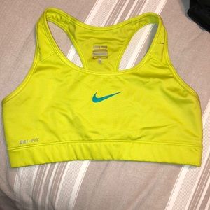 Neon women’s sports bra